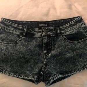 Forever 21 premium denim dark jean shorts